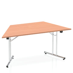 Dynamic Impulse 1600mm Folding Trapezium Table Beech Top I000693 DD