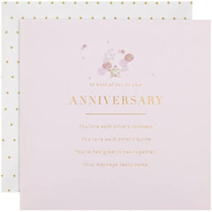Anniversary Card to Both Elegant Text Led Design