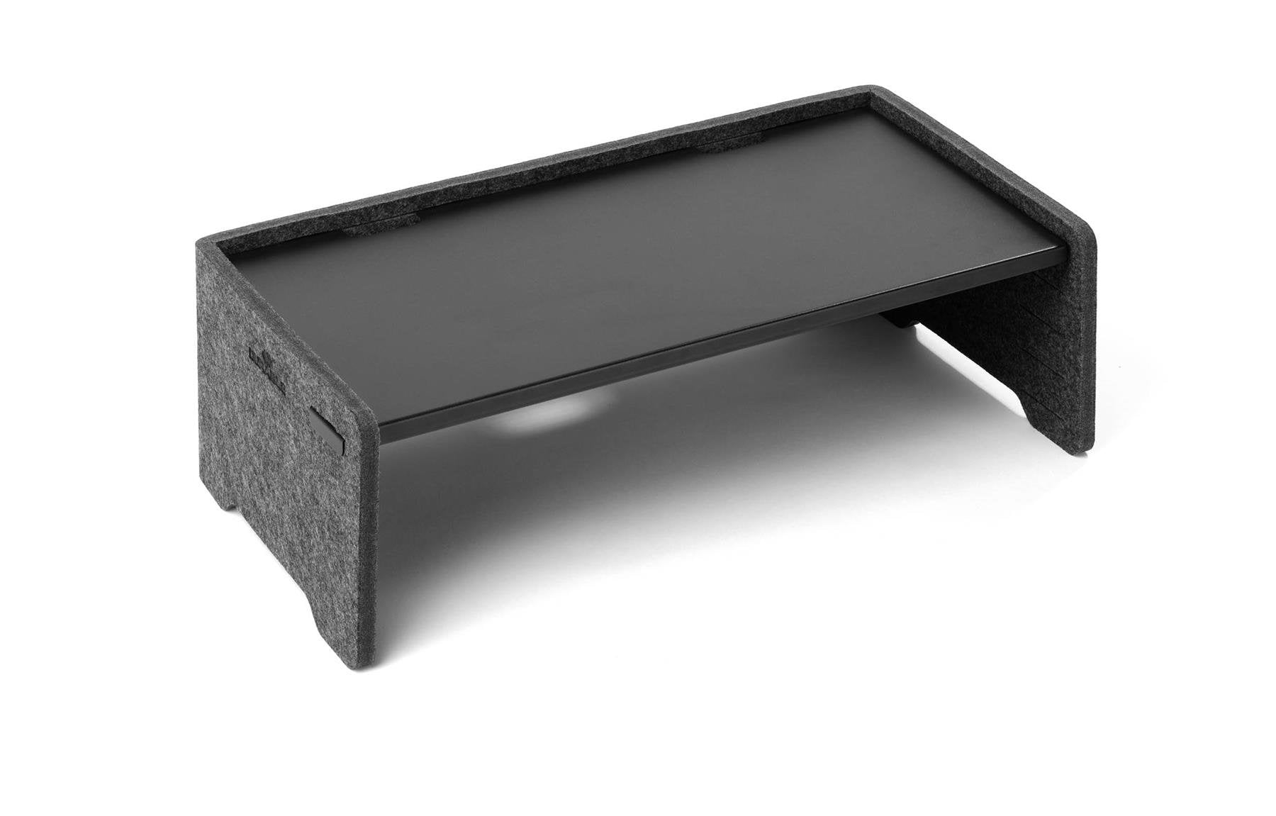 Durable EFFECT Felt Monitor Riser Stand with Ergonomic Height-Adjustable Shelf - 508158 DD