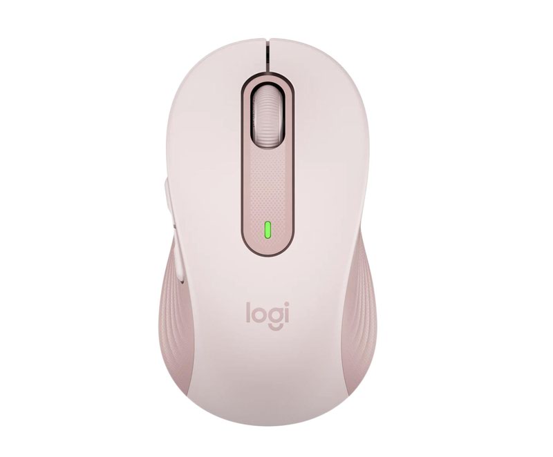 Logitech Signature M650 RF Wireless Bluetooth Optical 5 Buttons 2000 DPI Mouse Rose Pink