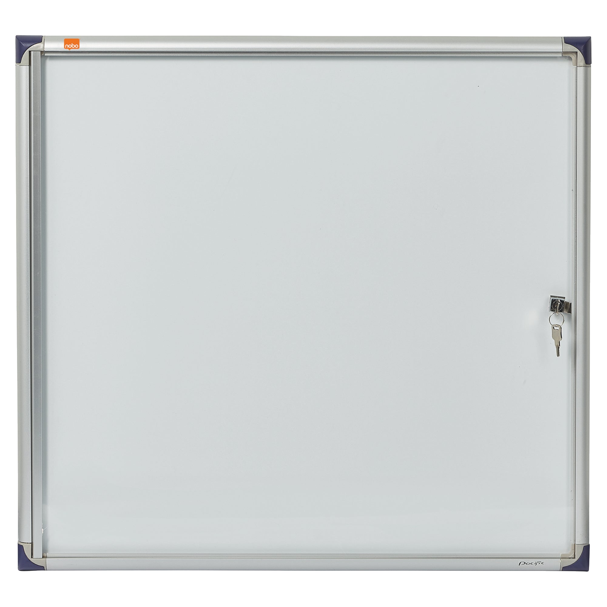 Nobo Extra Flat Magnetic Whiteboard Display Case Lockable 6 x A4 680x730mm 1900847 DD