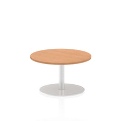 Dynamic Italia 600mm Poseur Round Table Oak Top 475mm High Leg ITL0104 DD