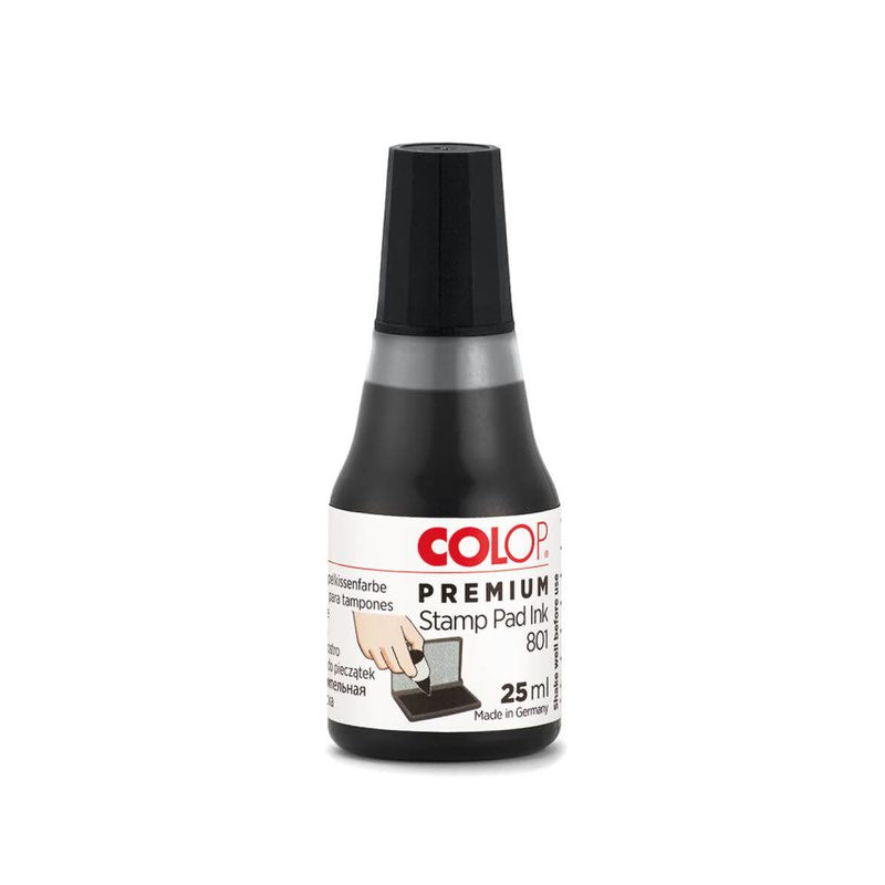 Colop 801 Stamp Pad Ink 25Ml Black