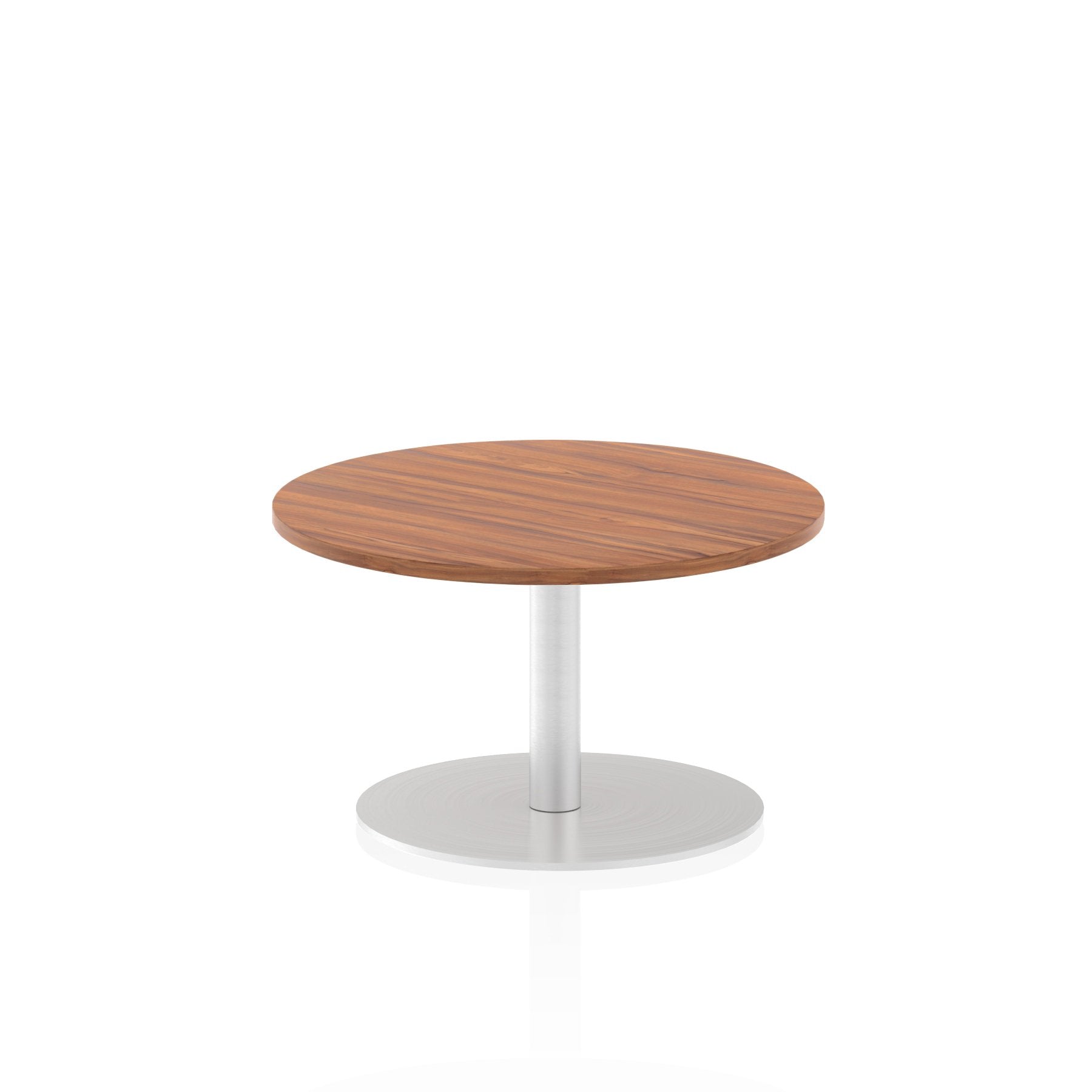Dynamic Italia 600mm Poseur Round Table Walnut Top 475mm High Leg ITL0101 DD