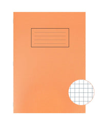 Silvine Exercise Book 5mm Square 75gsm 80 Pages A4 Orange Ref EX113