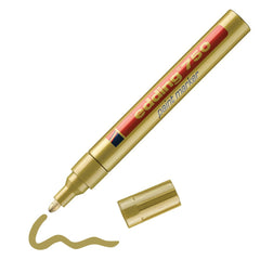 edding 750 Paint Marker Bullet Tip 2-4mm Line Gold (Pack 10) - 4-750053