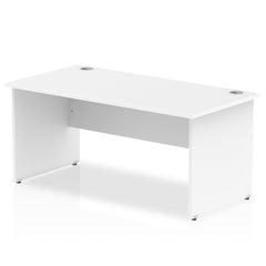 Impulse 1800 x 800mm Straight Desk White Top Panel End Leg I000396 DD