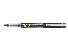 Pilot Begreen V7 Hi-Tecpoint Cartridge System Liquid Ink Rollerball Pen Recycled 0.7mm Tip 0.5mm Line Black (Pack 10) - 4902505442865