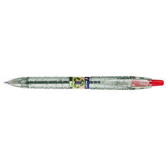 Pilot Ecoball Recycled Retractable Ballpoint Pen 1.0mm Tip 0.27mm Line Red (Pack 10) 4902505621604