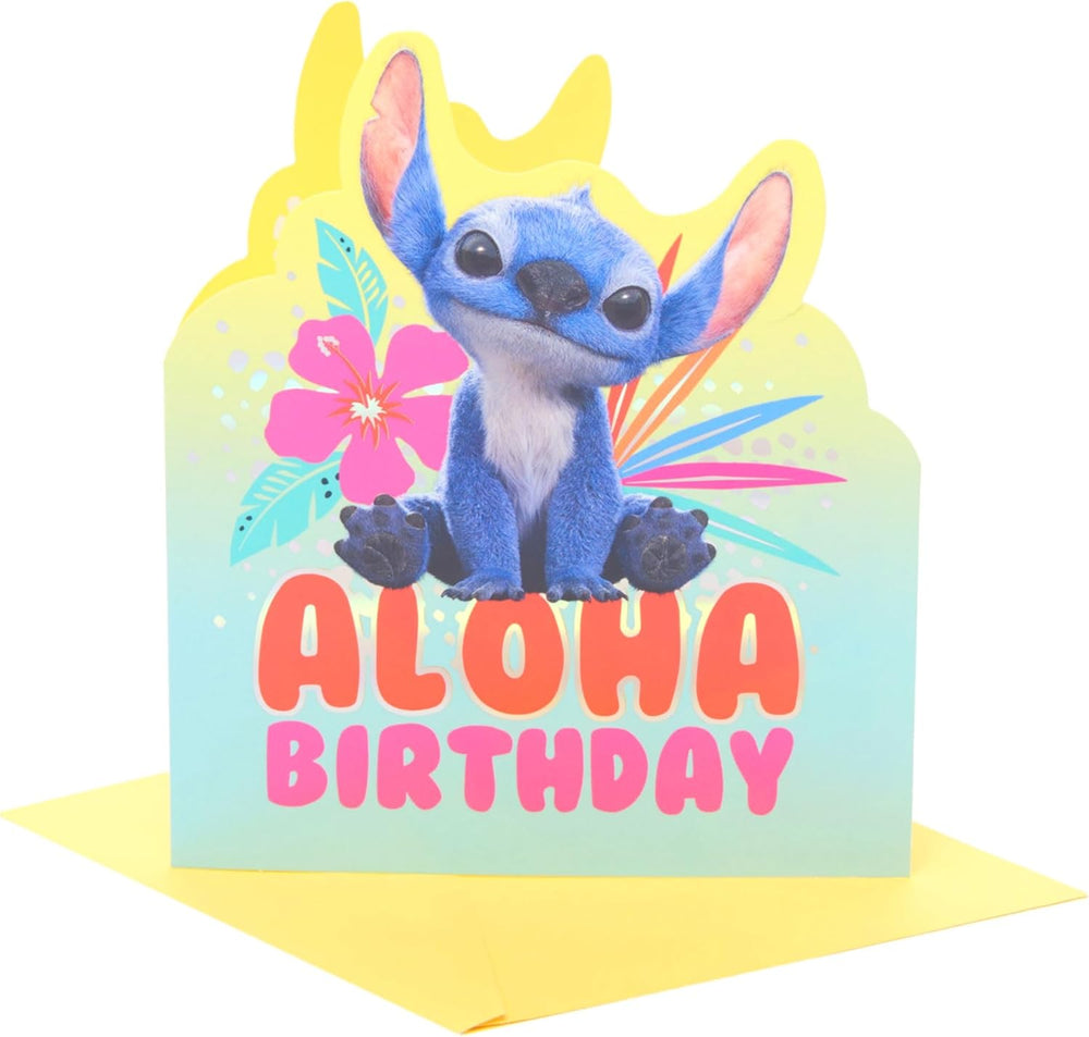 Disney Lilo & Stitch Birthday Card – Fun & Vibrant Greeting for Disney Fans