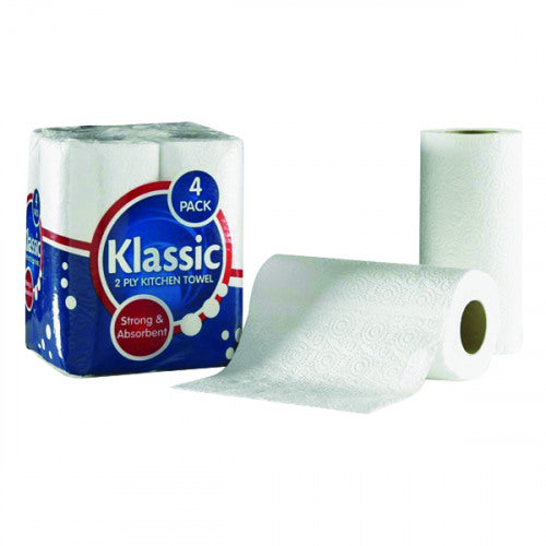 ValueX Kitchen Towel 2 Ply White (Pack 24) 1105090