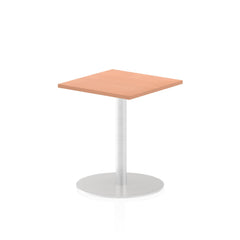 Dynamic Italia 600mm Poseur Square Table Beech Top 725mm High Leg ITL0214 DD