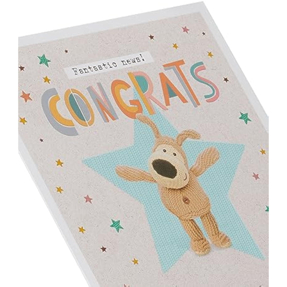 Boofle Congratulations Card for Him/Her/Friend - Cute Design