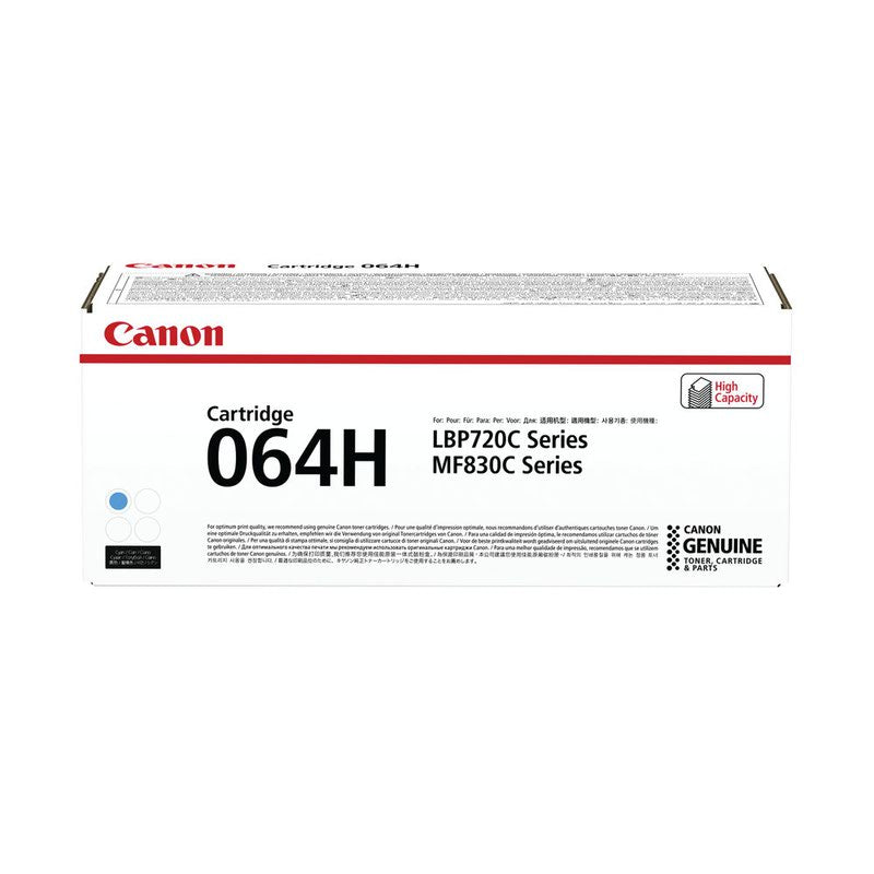 Canon 064H Cyan High Yield Toner Cartridge 1.3k
