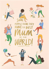 Mother's Day Card With Envelope - Lovely Illustration Design,140x195mm