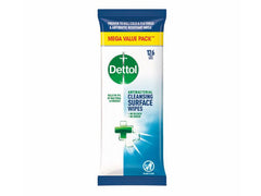 Dettol Antibacterial Biodegradable Cleansing Surface Wipes (Pack 126) - 3244832