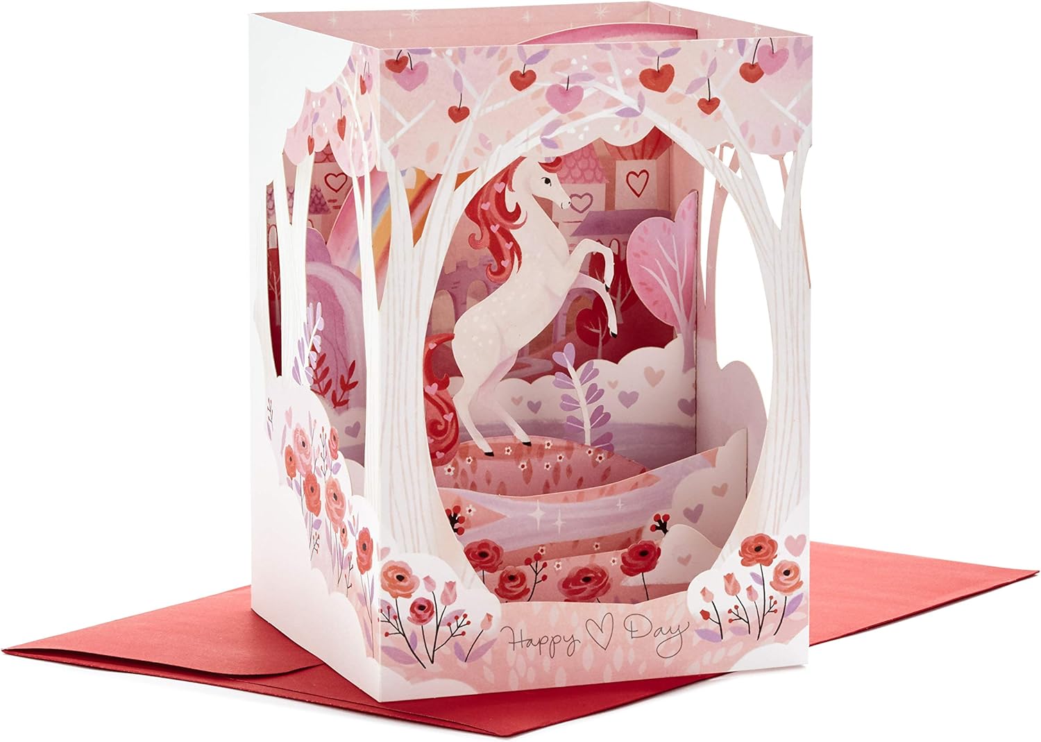 3D Pop Up Unicorn, Magical Wishes Valentines Day Card