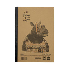 Rhino A4 Recycled Refill Pad 320 Page Feint Ruled 8mm With Margin (Pack 3) - RHDFMR-2 DD