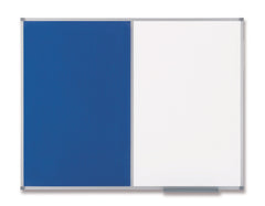 Nobo Classic Combination Board Felt/Magnetic Whiteboard Aluminium Frame Blue 900x1200mm 1902258 DD