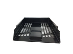 ValueX Essentials Letter Tray Stackable A4/Foolscap Portrait Black - CP043YTBLK