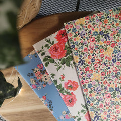 The Great British Card Company Cath Kidston 3 Pack Notebooks - Mixed Floral Print