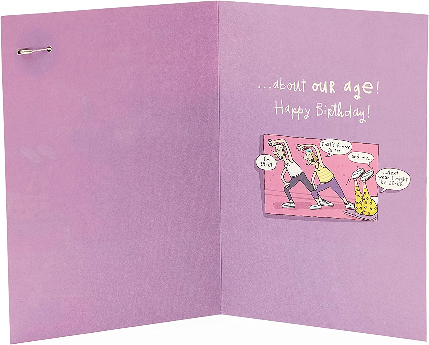 Giggles Yoga Humour Birthday Card