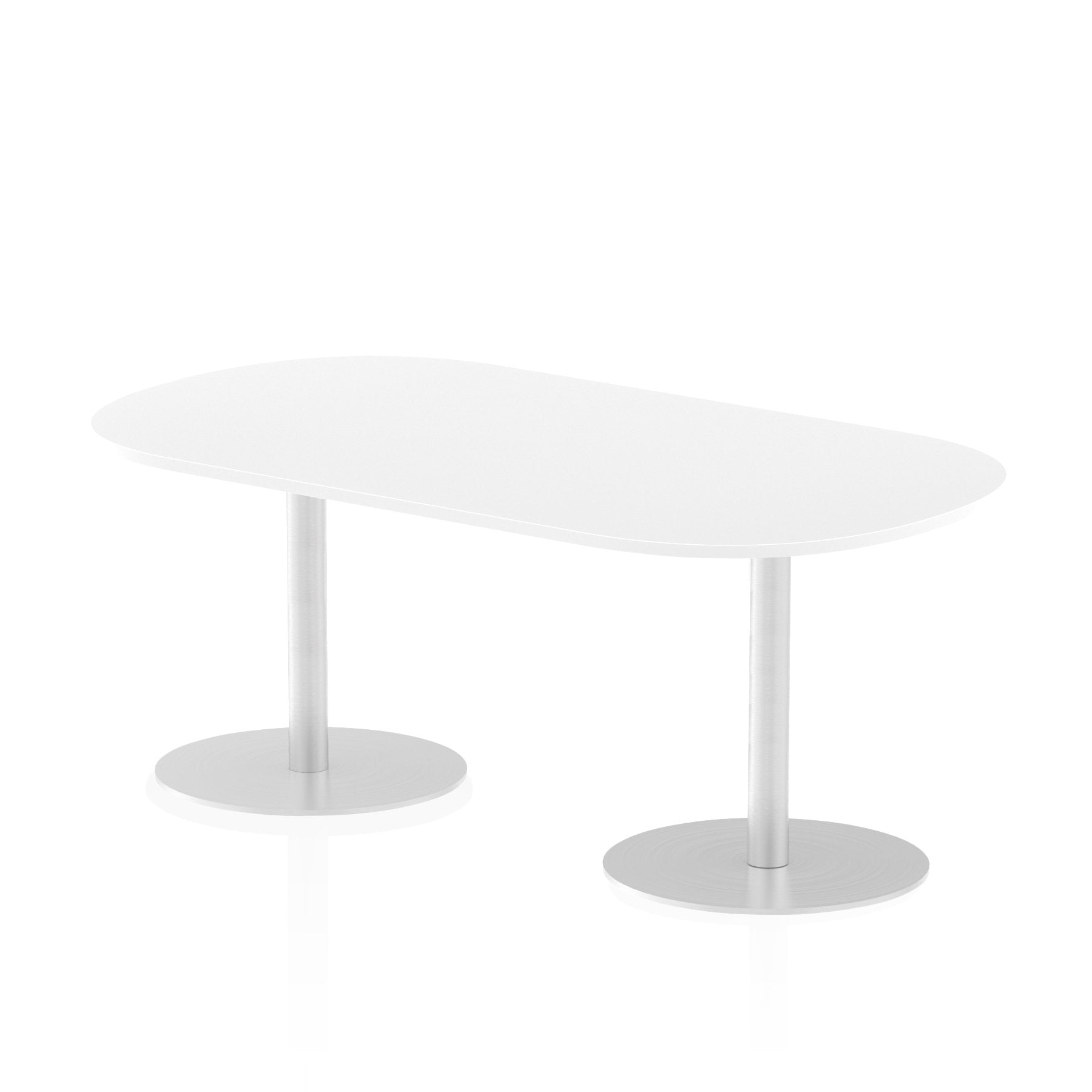 Dynamic Italia 1800mm Poseur Boardroom Table White Top 725mm High Leg ITL0180 DD
