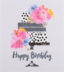 Cake Contemporary Design Birthday Card