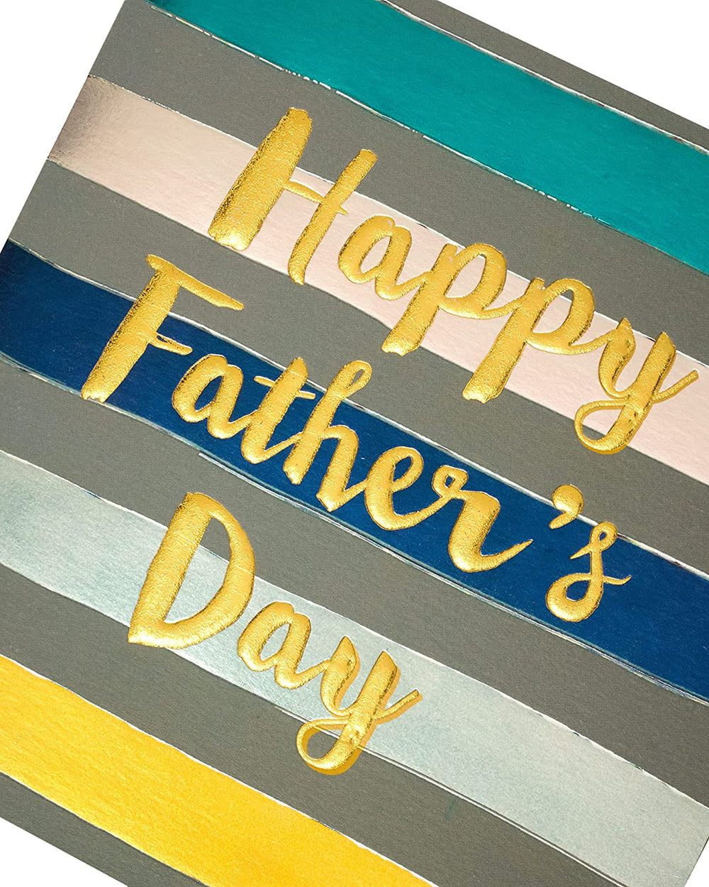 Dad Stripey Text Father's Day Card