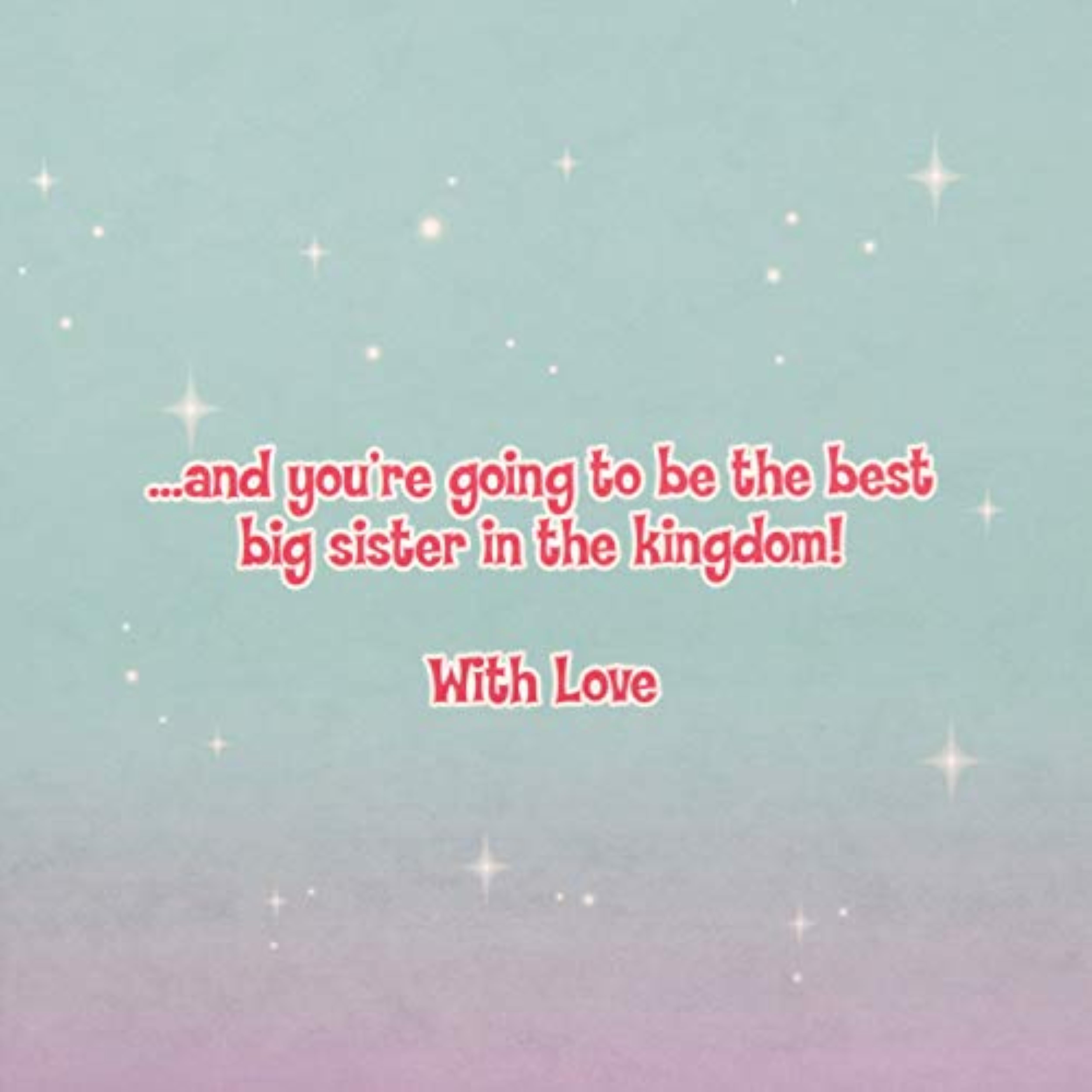 Hallmark New Big Sister Congratulations Card - Colourful Rapunzel Design from The Disney Princess Range