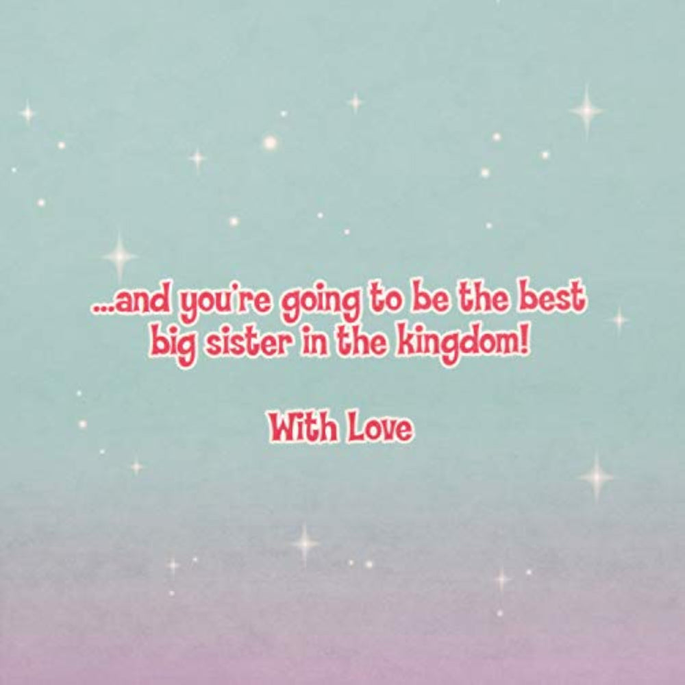 Hallmark New Big Sister Congratulations Card - Colourful Rapunzel Design from The Disney Princess Range