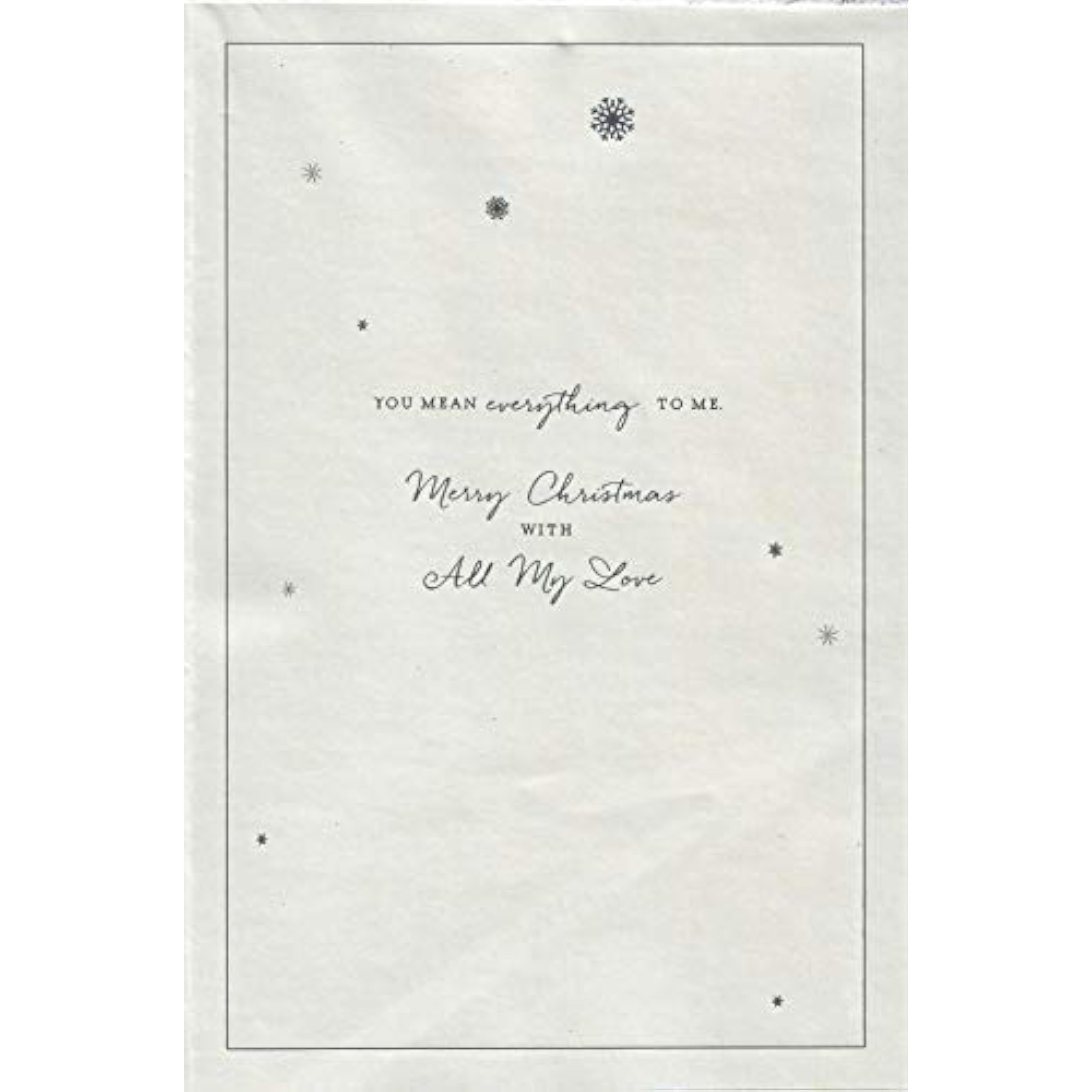 For My Wife at Christmas Card
