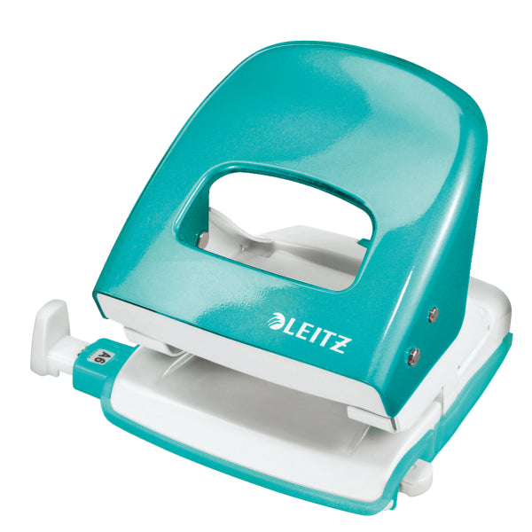 Leitz NeXXt WOW 2 Hole Metal Office Hole Punch 30 Sheet Ice Blue - 50081051
