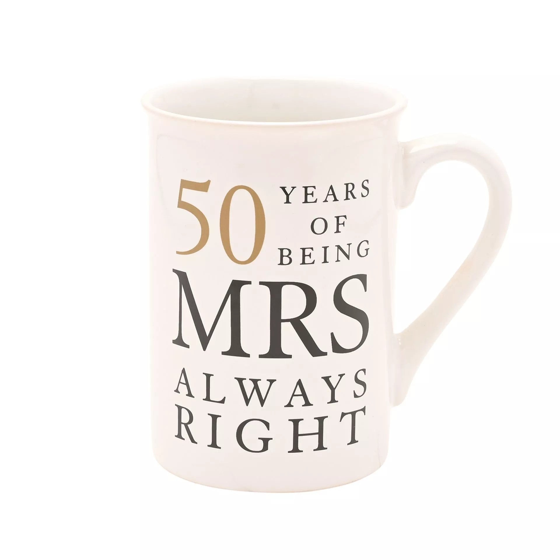 Widdop Amore 50 Years Mr and Mrs anniversary gift set with decorative items for celebrating a 50th wedding anniversary.