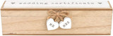 Widdop & Co wooden wedding certificate holder box with engraved hearts for marriage certificates, elegant and decorative.