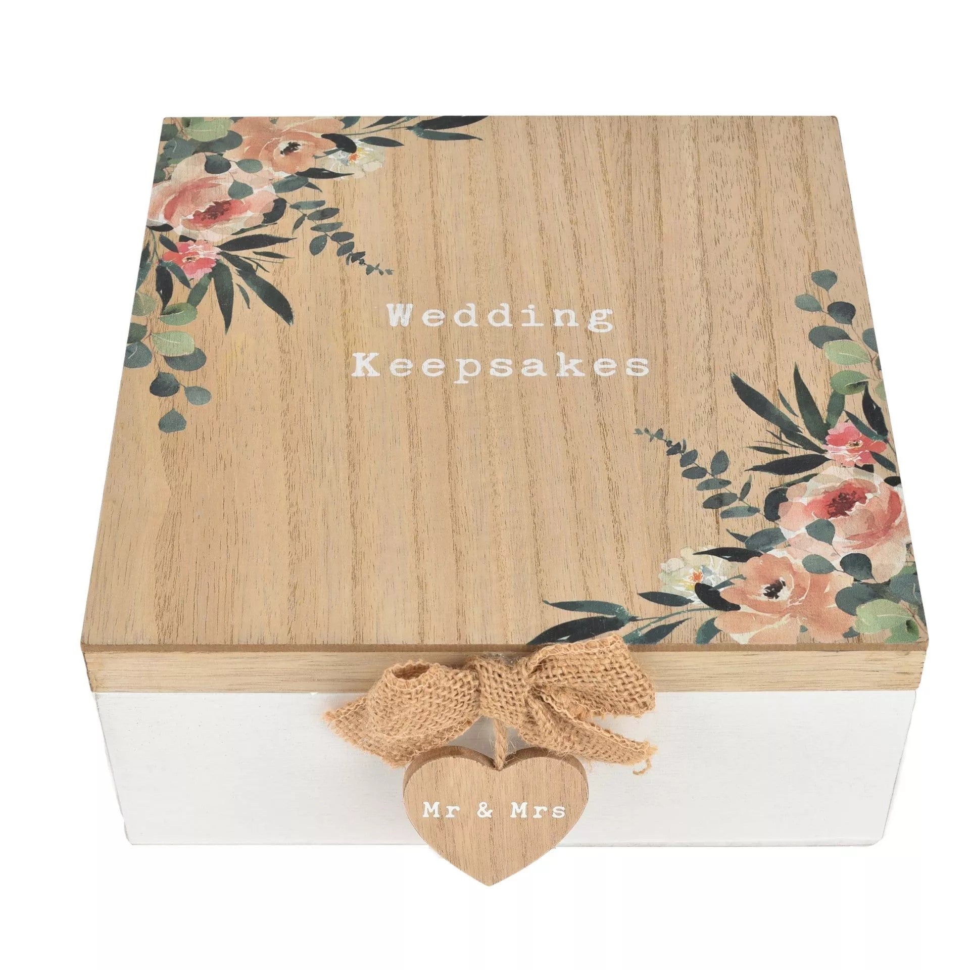 Widdop & Co Love Story Keepsake Box for wedding keepsakes, decorative giftware with elegant design for special memories