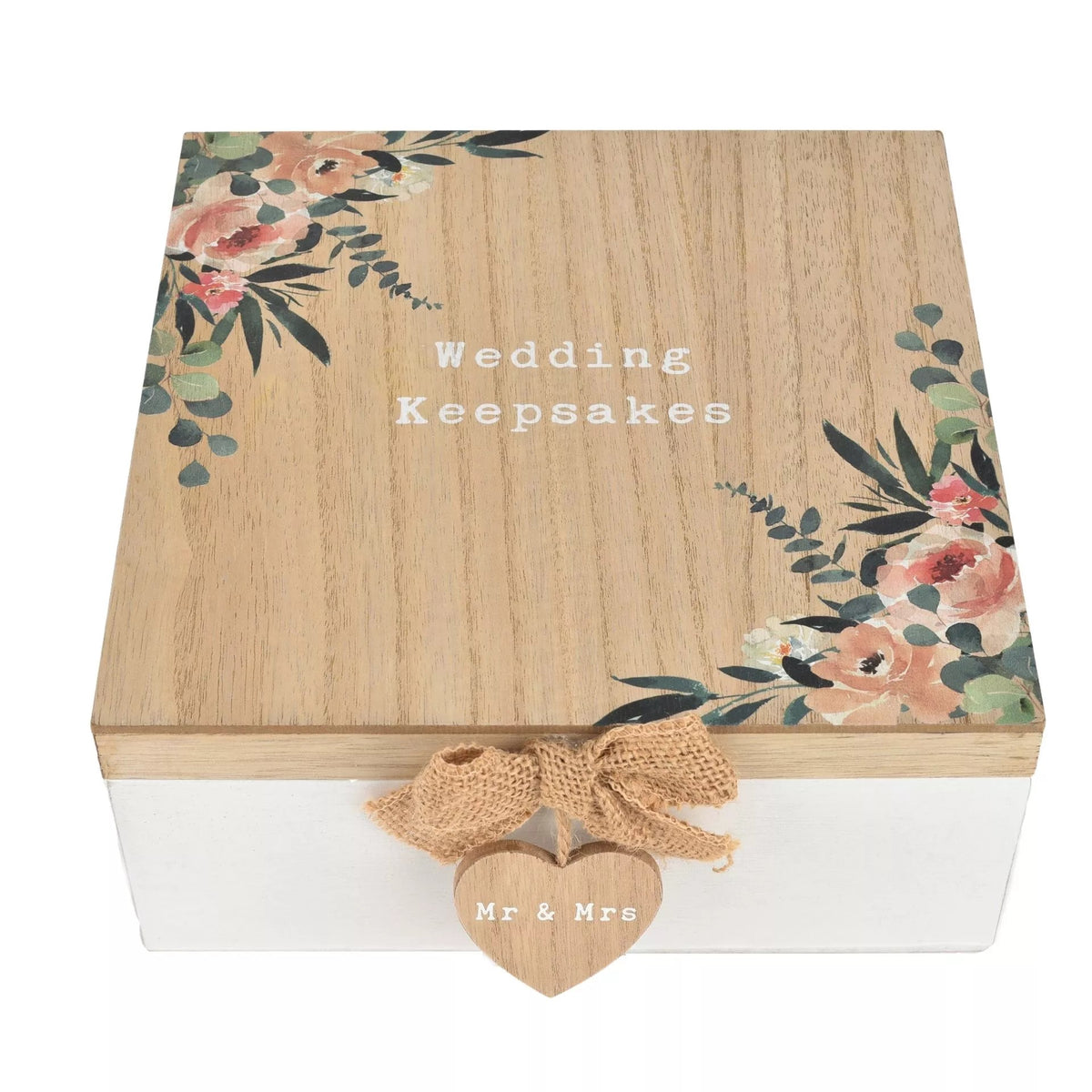Widdop & Co Love Story Keepsake Box for wedding keepsakes, decorative giftware with elegant design for special memories