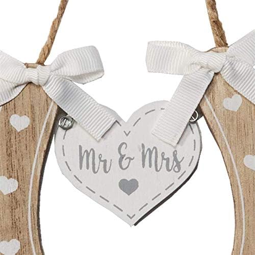 Widdop & Co Love Story horse shoe giftware featuring a "Just Married" design, perfect for wedding celebrations.