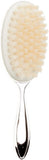 Silver-plated Widdop & Co keepsake birth and Christening gift set with brush and comb, displayed on a neutral background.
