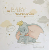 Widdop & Co Disney Dumbo baby memory book keepsake for first year, featuring Dumbo illustration and space for baby milestones.