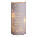 Widdop & Co Thoughts of You LED Memorial Tube Light for Grandma, with a sentimental message and soft glowing illumination.