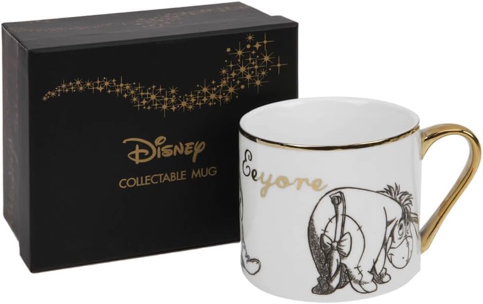Widdop & Co Disney Classic Eeyore coffee mug, boxed collectible drinkware featuring Eeyore from Winnie the Pooh.