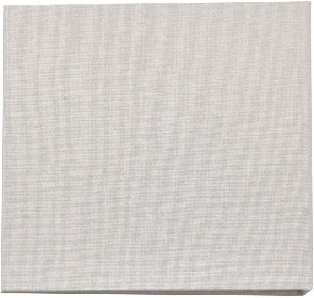 Widdop & Co Bambino linen photo album for keepsakes, featuring a soft fabric cover and space for baby photos and memories.