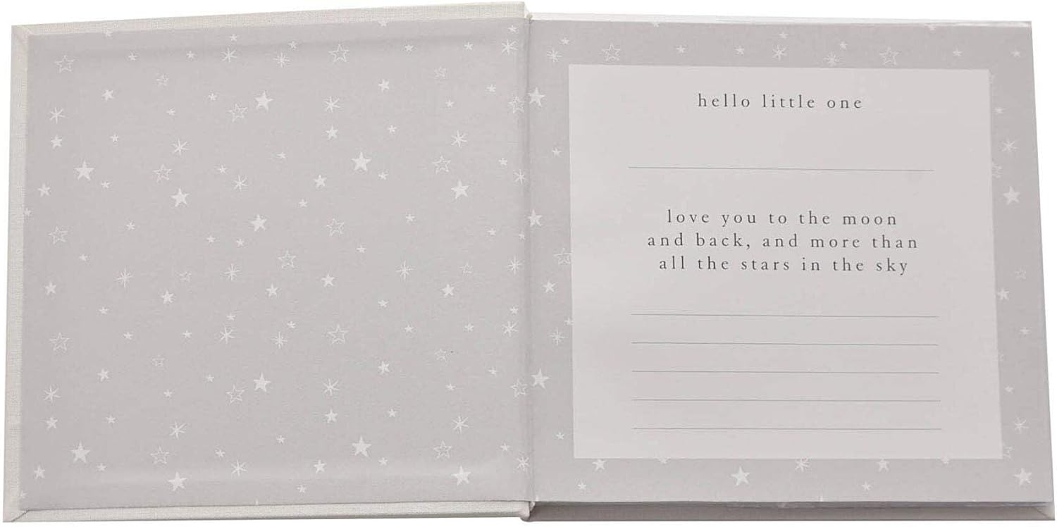 Widdop & Co Bambino linen photo album keepsake for little one, with soft fabric cover and space for cherished baby photos.