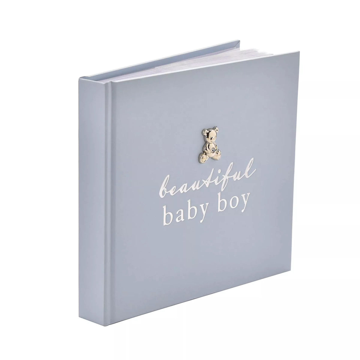 Widdop & Co Bambino photo album keepsake for a baby boy, featuring a charming cover design and space for precious baby photos.