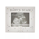 Widdop & Co Bambino resin baby scan photo frame, 4x3 inches, featuring a cute baby-themed design for cherished memories.