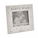 Widdop & Co Bambino resin baby scan photo frame, 4x3 inches, featuring a cute baby-themed design and space for a precious ultrasound photo.