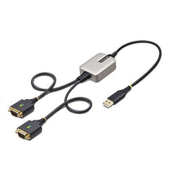 StarTech.com 2ft 2-Port USB to RS232 Serial Adapter