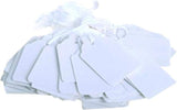 County Strung Tags 28x43mm White (Pack of 10) – Bulk Wholesale UK