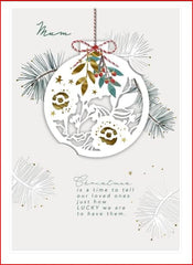 Mum Christmas Card – Heartfelt Festive Sentimental Design